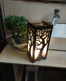 3D Tree Design Wooden Table Lamp