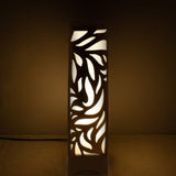 Elegant Floral Cutout Table Lamp