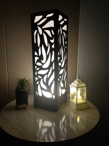 Elegant Floral Cutout Table Lamp