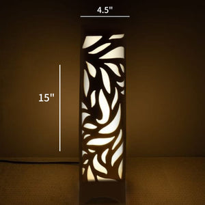 Elegant Floral Cutout Table Lamp