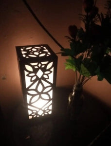 3D Wooden Floral Table Lamp