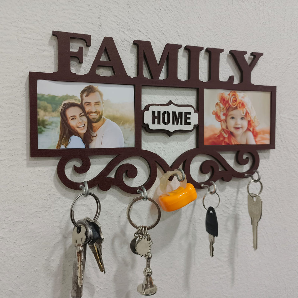 Personalized Family Photo Key Holder