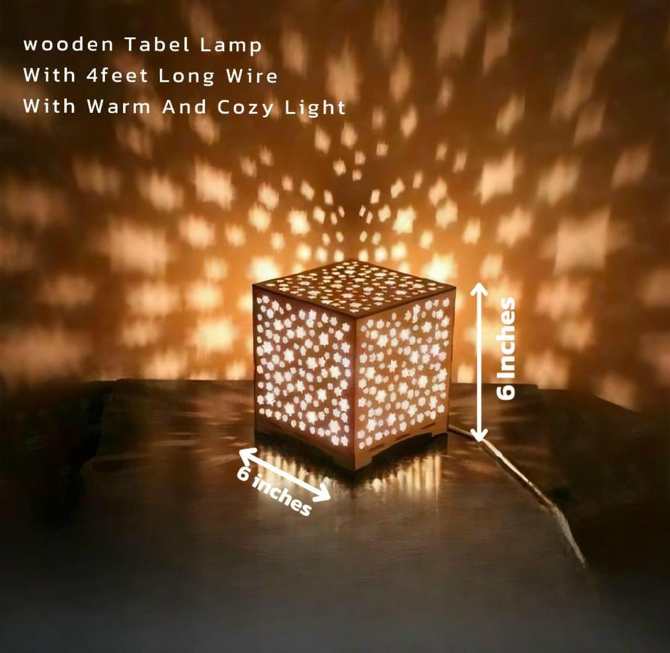 Starry Night Wooden Box Lamp