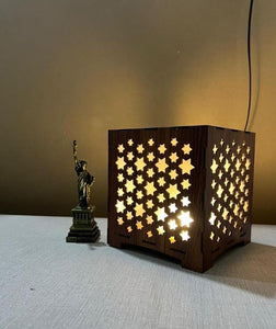 Starry Night Wooden Box Lamp