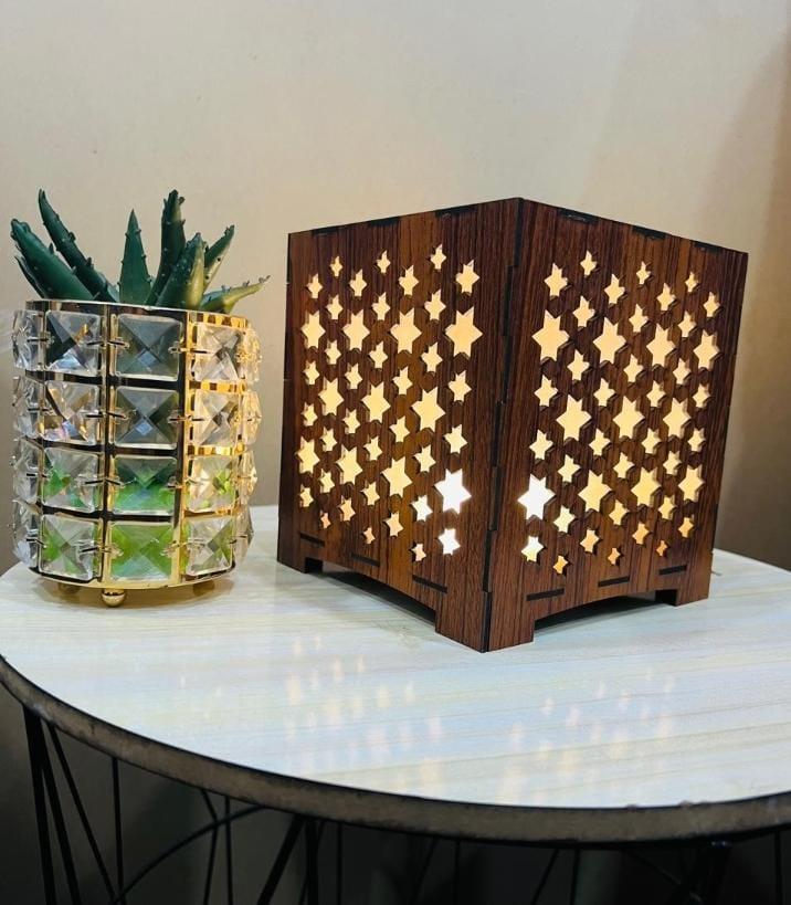 Starry Night Wooden Box Lamp