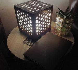 Starry Night Wooden Box Lamp