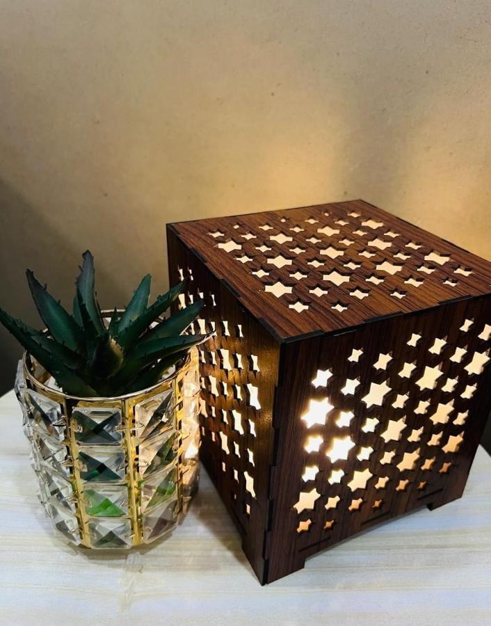 Starry Night Wooden Box Lamp