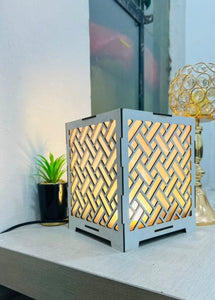 Modern Basketweave Tealight table Lamp