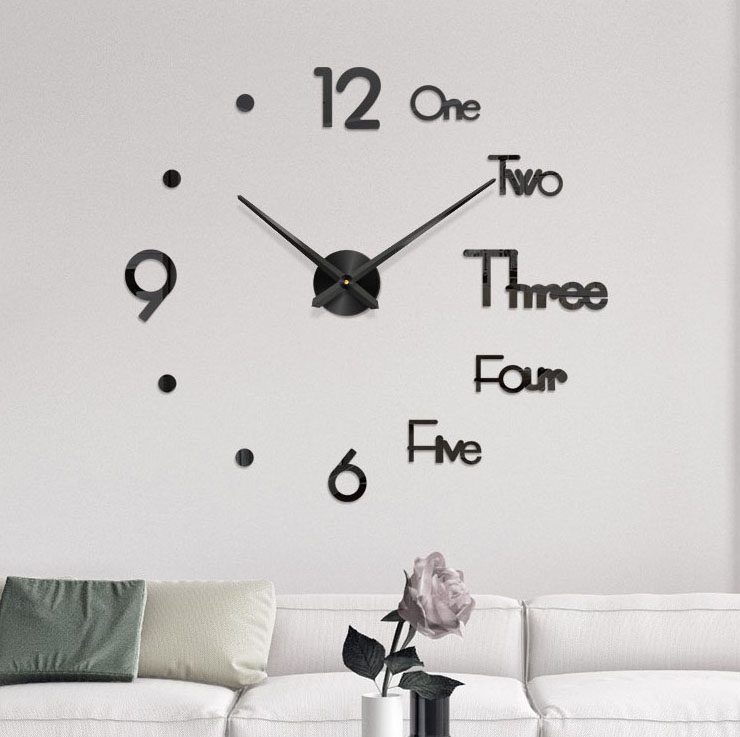 3D Dot Wooden Wall Clock