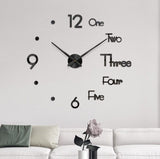 3D Dot Wooden Wall Clock