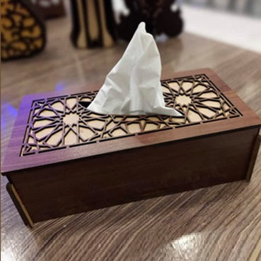 Premium Quality Wooden Art Tissue Box